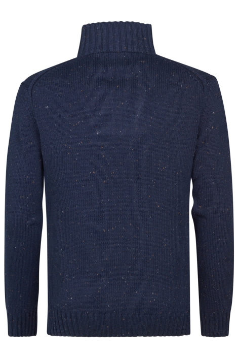 Petrol Industries blauwe heren trui | Achteraanzicht