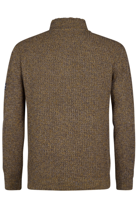 Petrol Industries gele heren trui | Achteraanzicht