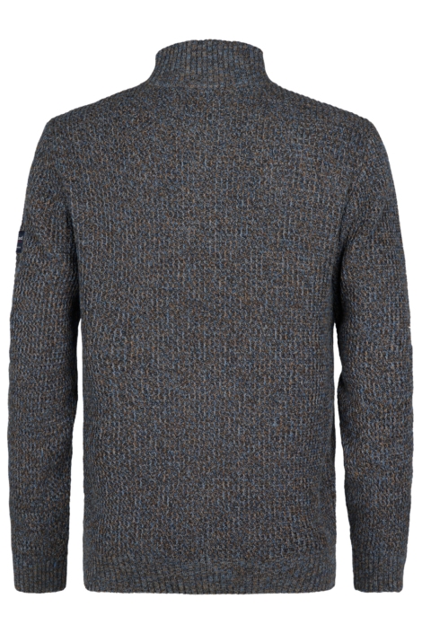 Petrol Industries blauwe heren trui | Achteraanzicht