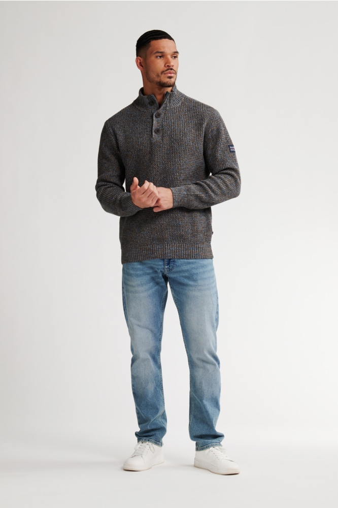 Petrol Industries blauwe heren trui | Model