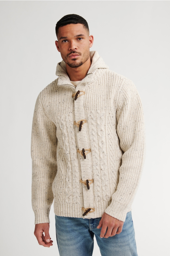 Petrol Industries beige heren vest | Model vooraanzicht