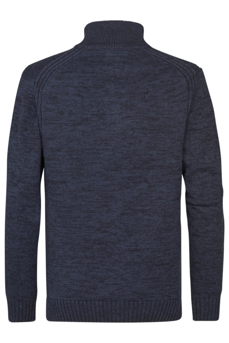 Petrol Industries blauwe heren trui | Achteraanzicht