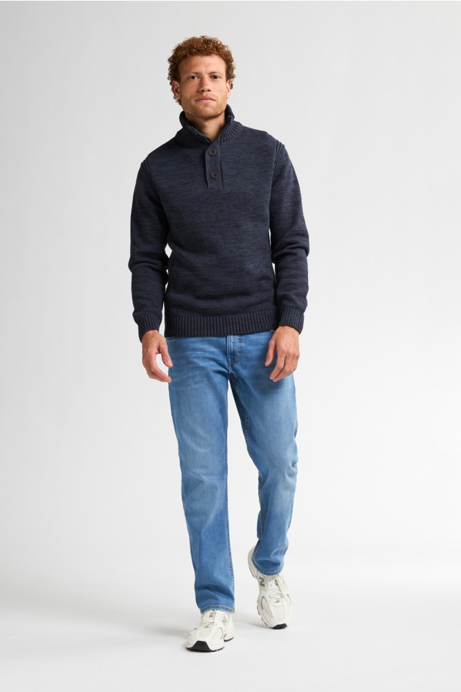 Petrol Industries blauwe heren trui | Model