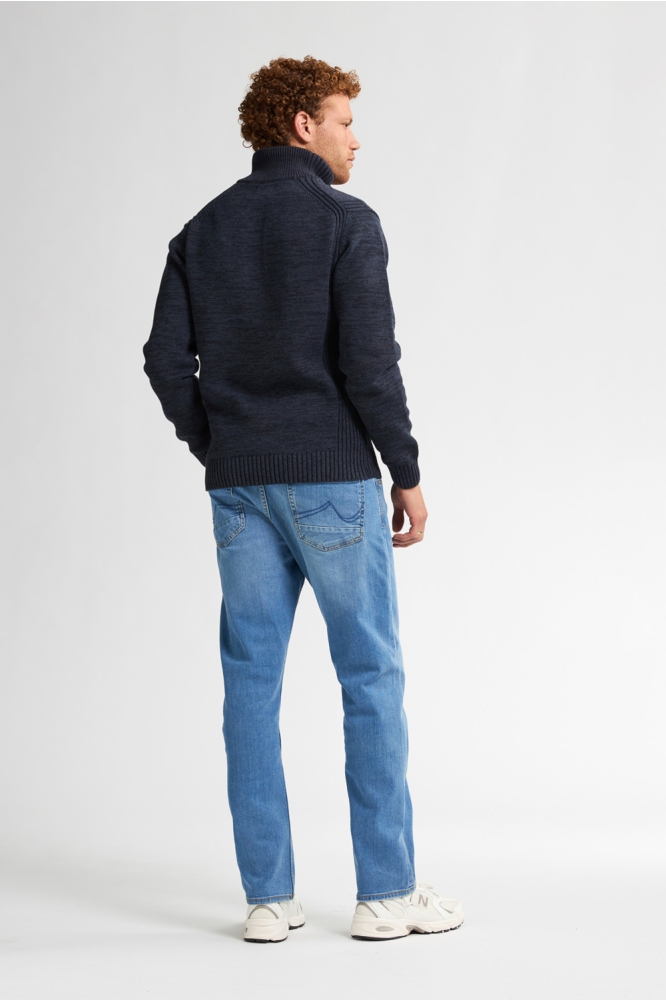 Petrol Industries blauwe heren trui | Model