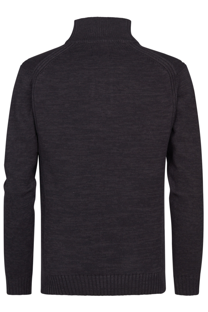 Petrol Industries zwarte heren trui | Achteraanzicht