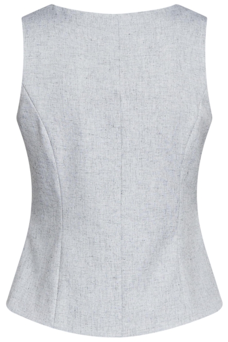 SisterS point grijze dames gilet | Achteraanzicht