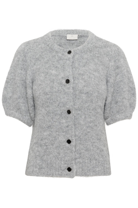 Kaffe grijze dames vest | Vooraanzicht