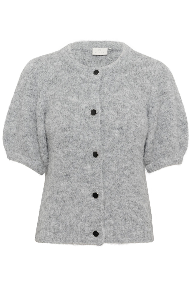 Kaffe grijze dames vest | Vooraanzicht