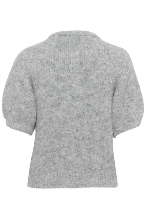 Kaffe grijze dames vest | Achteraanzicht