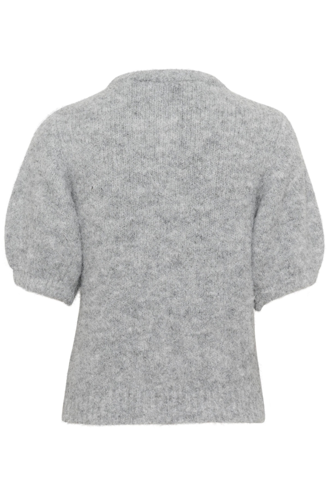 Kaffe grijze dames vest | Achteraanzicht