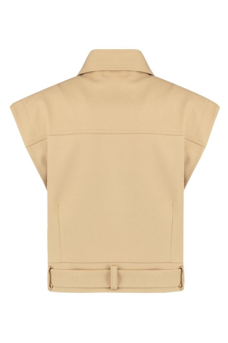 Harper & Yve zand dames gilet | Achteraanzicht