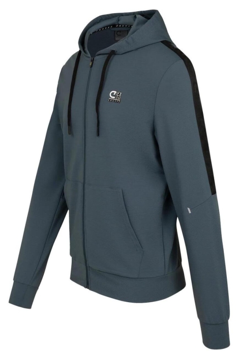 Cruyff blauwe heren vest | Zijaanzicht