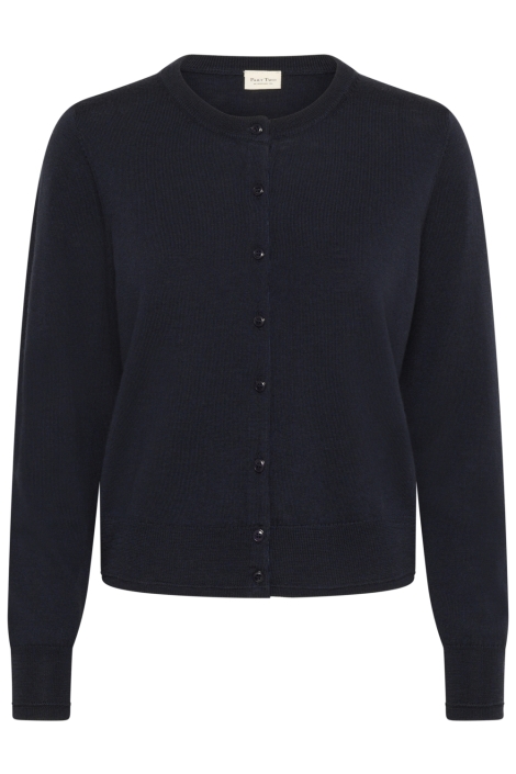 Part Two blauwe dames vest | Vooraanzicht