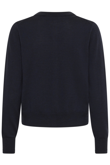 Part Two blauwe dames vest | Achteraanzicht