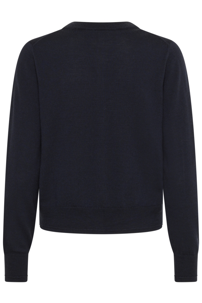 Part Two blauwe dames vest | Achteraanzicht