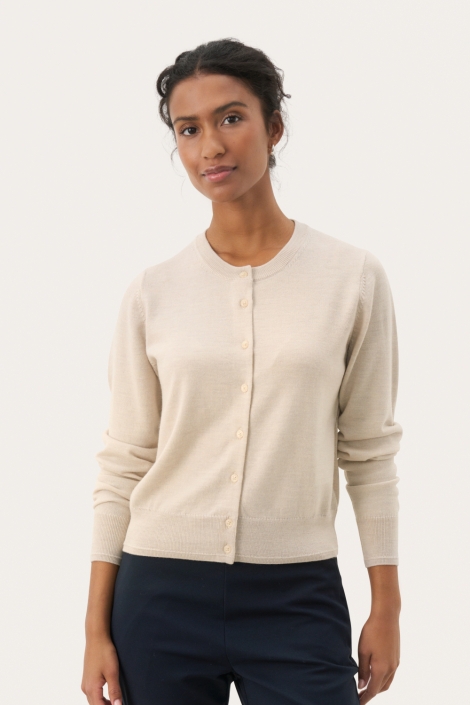 Part Two beige dames vest | Model vooraanzicht