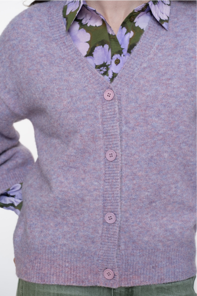 Geisha paarse dames vest | Close up