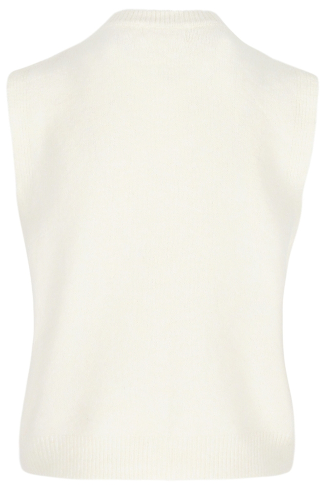 LolaLiza witte dames gilet | Achteraanzicht