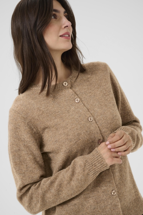 Culture camel dames vest | Close up