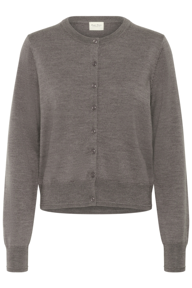 Part Two bruine dames vest | Vooraanzicht