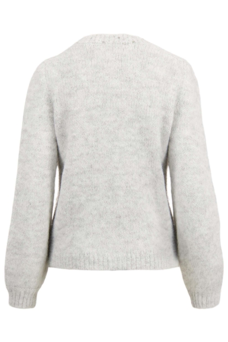 Zusss grijze dames vest | Achteraanzicht