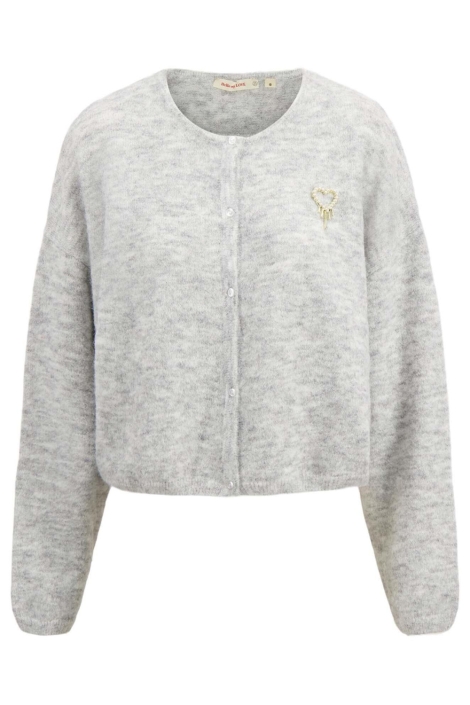 Zusss grijze dames vest | Vooraanzicht