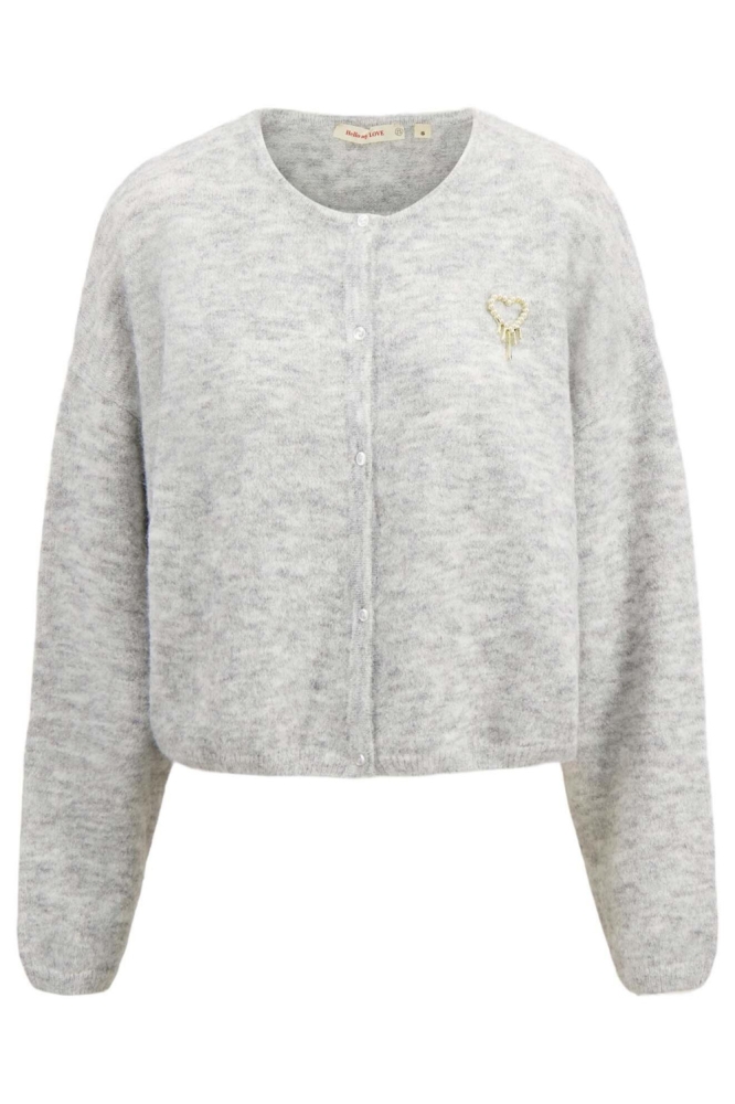 Zusss grijze dames vest | Vooraanzicht