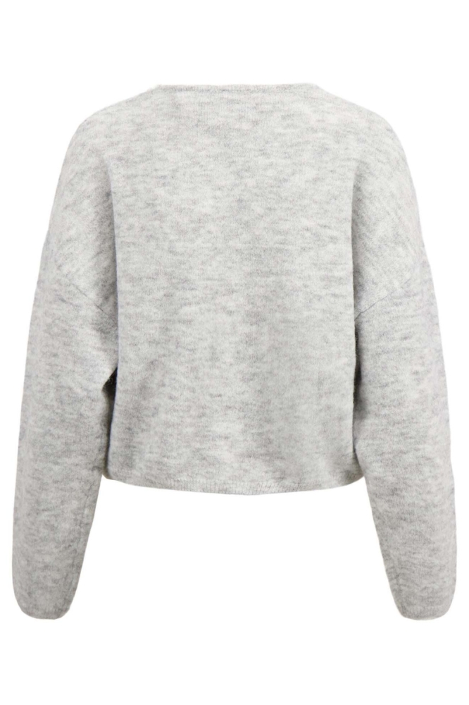 Zusss grijze dames vest | Achteraanzicht