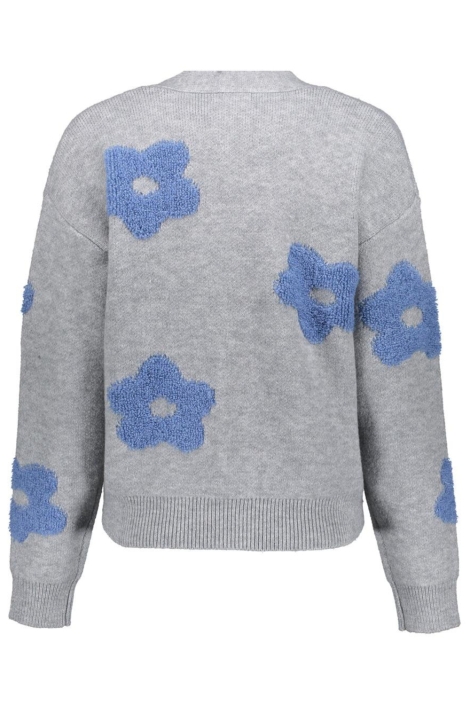 Geisha grijze dames vest | Achteraanzicht