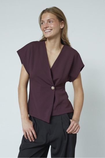 SisterS point T-shirt GEVELA VE 18864 DEEP BORDEAUX