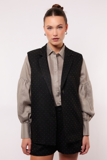 Fluresk JOELLE GILET 25WDF06 BLACK