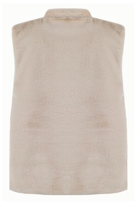 C&S The Label zand dames gilet | Achteraanzicht