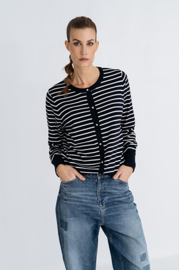 Maicazz Vest PIDOU VEST FA25 65 206 NAVY STRIPE