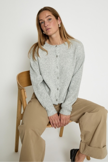 Peppercorn Vest KATE GRS RWS CARDIGAN PC8602 112M LIGHT GREY MELANGE