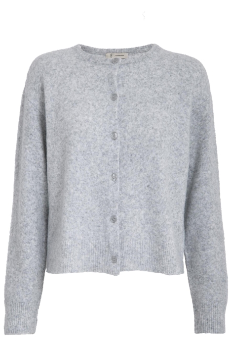 Peppercorn grijze dames vest | Vooraanzicht