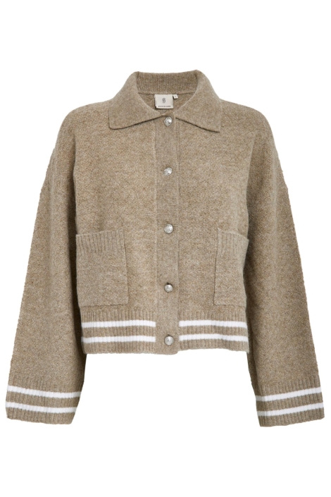 Peppercorn beige dames vest | Vooraanzicht