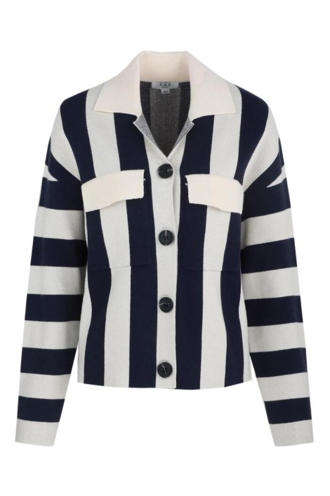 C&S The Label blauwe dames vest | Vooraanzicht