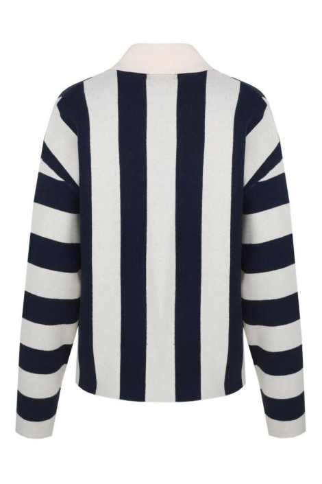 C&S The Label blauwe dames vest | Achteraanzicht