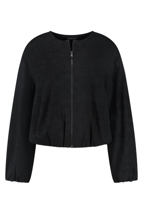 Lady Day zwarte dames jas | Vooraanzicht