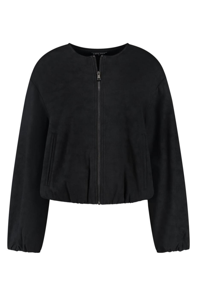 Lady Day zwarte dames jas | Vooraanzicht