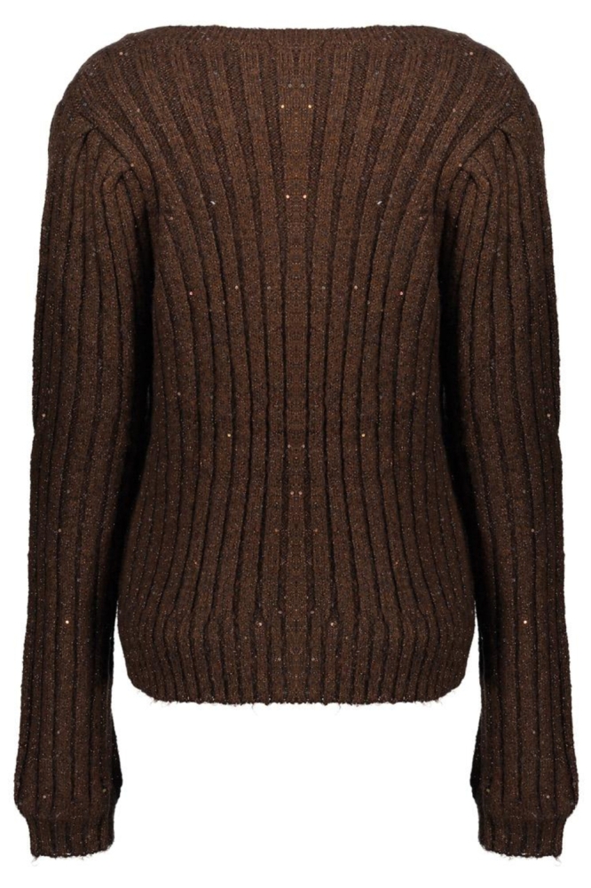 Geisha bruine dames vest | Achteraanzicht