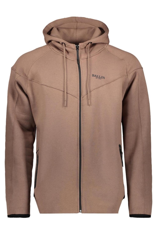 Ballin bruine heren sweater | Vooraanzicht