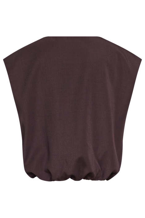 SisterS point bordeaux dames gilet | Achteraanzicht