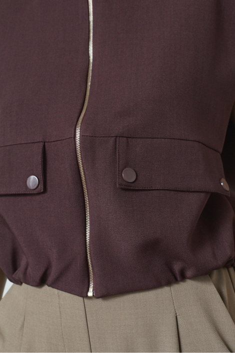 SisterS point bordeaux dames gilet | Close up