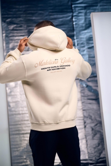 Malelions GALLERY ZIP HOODIE MM2 AW25 33 OFF-WHITE