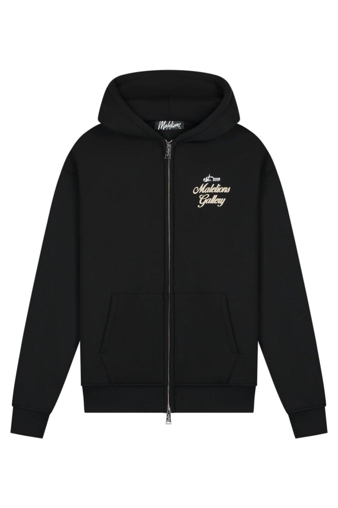 Malelions zwarte heren vest | Vooraanzicht