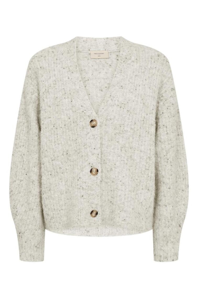 Freequent ecru dames vest | Vooraanzicht