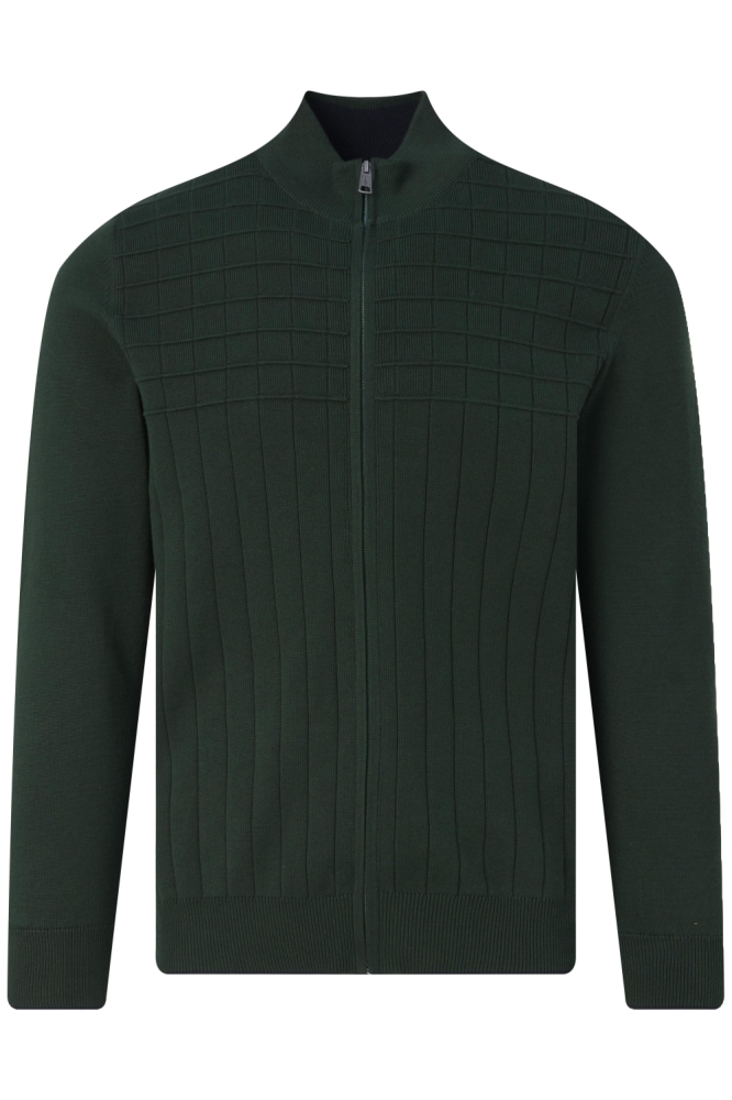 Campbell groene heren vest | Vooraanzicht