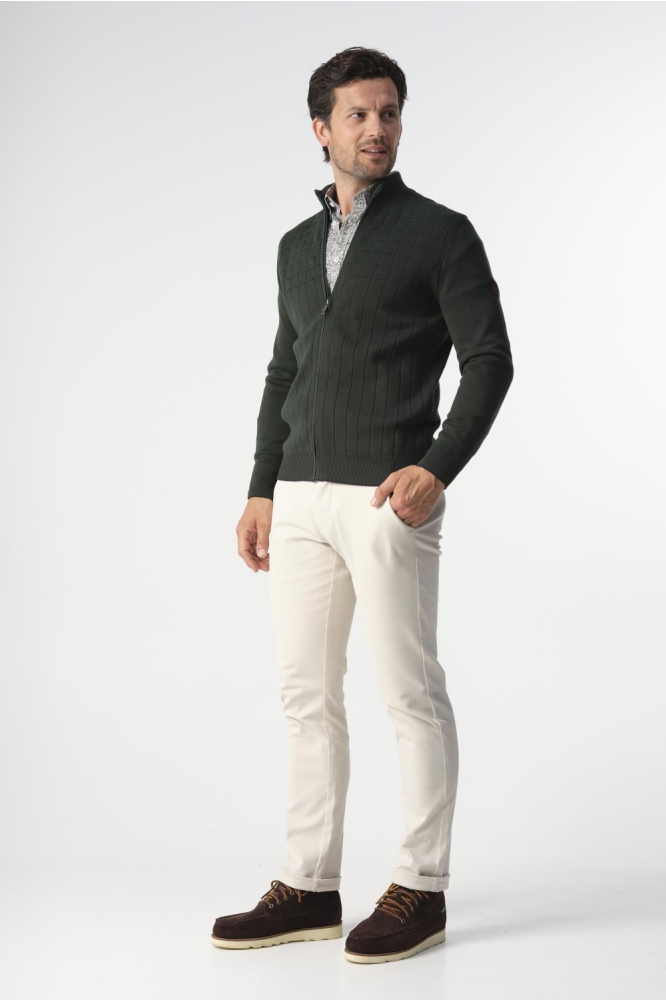 Campbell groene heren vest | Model