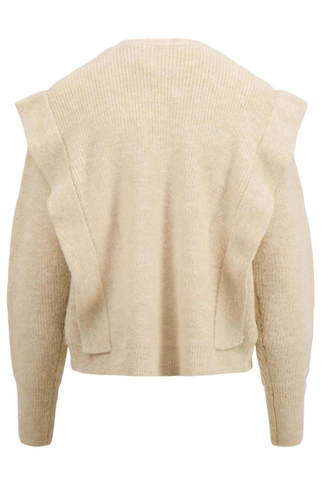 Zusss beige dames vest | Achteraanzicht
